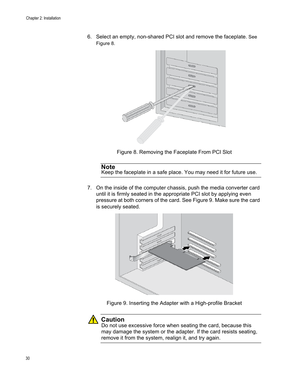 Allied Telesis AT-MC102XLPCI User Manual | Page 30 / 42