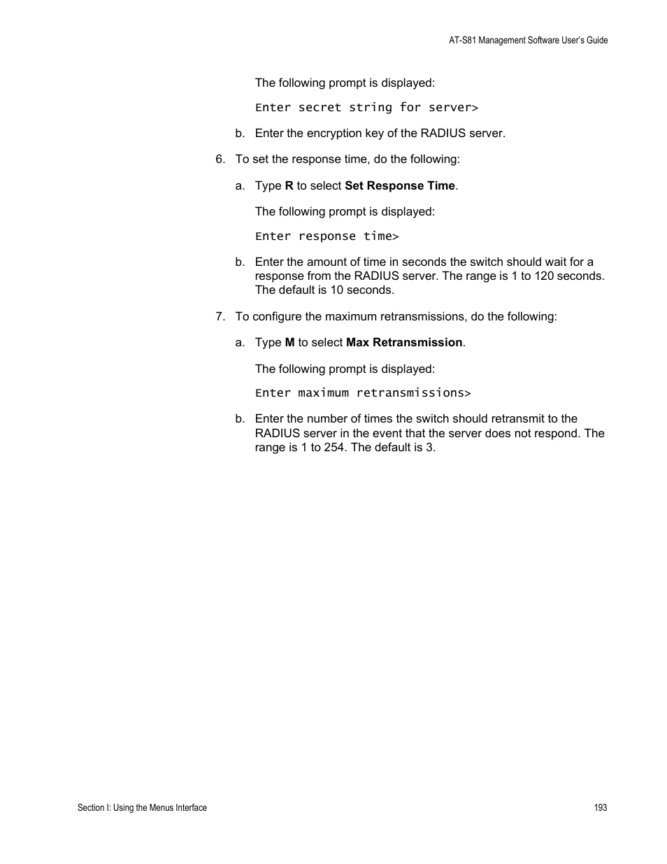 Allied Telesis AT 8000/8POE User Manual | Page 193 / 360