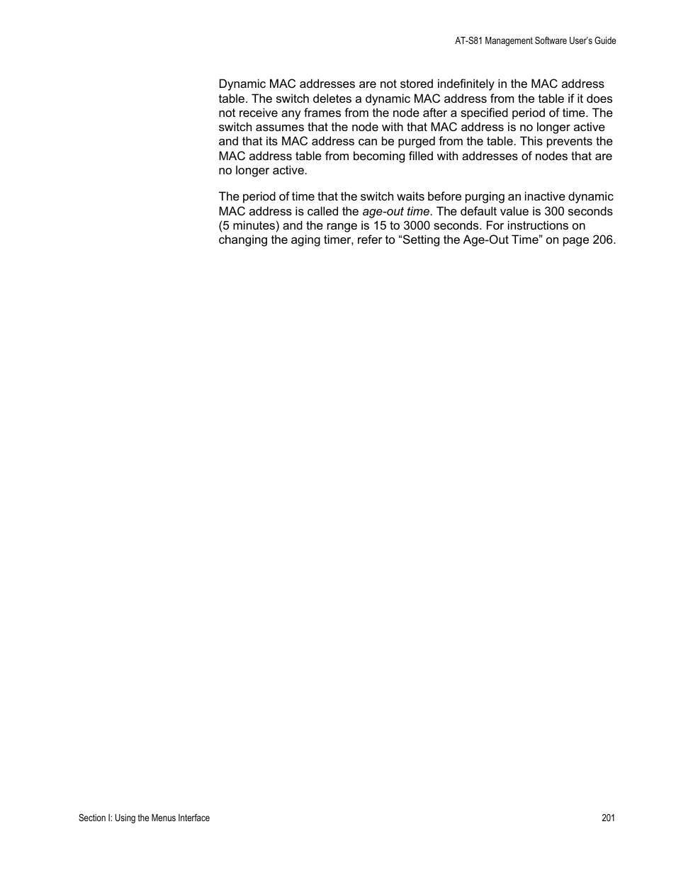 Allied Telesis AT 8000/8POE User Manual | Page 201 / 360