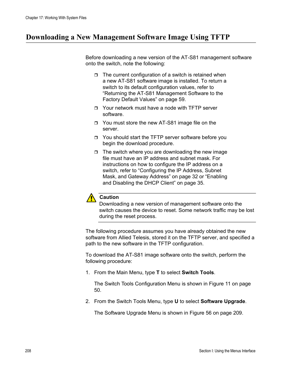 Allied Telesis AT 8000/8POE User Manual | Page 208 / 360