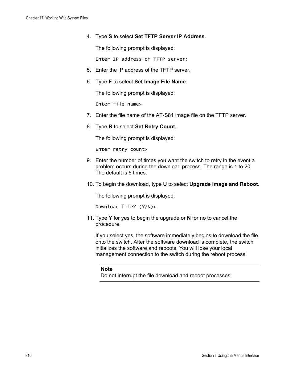 Allied Telesis AT 8000/8POE User Manual | Page 210 / 360