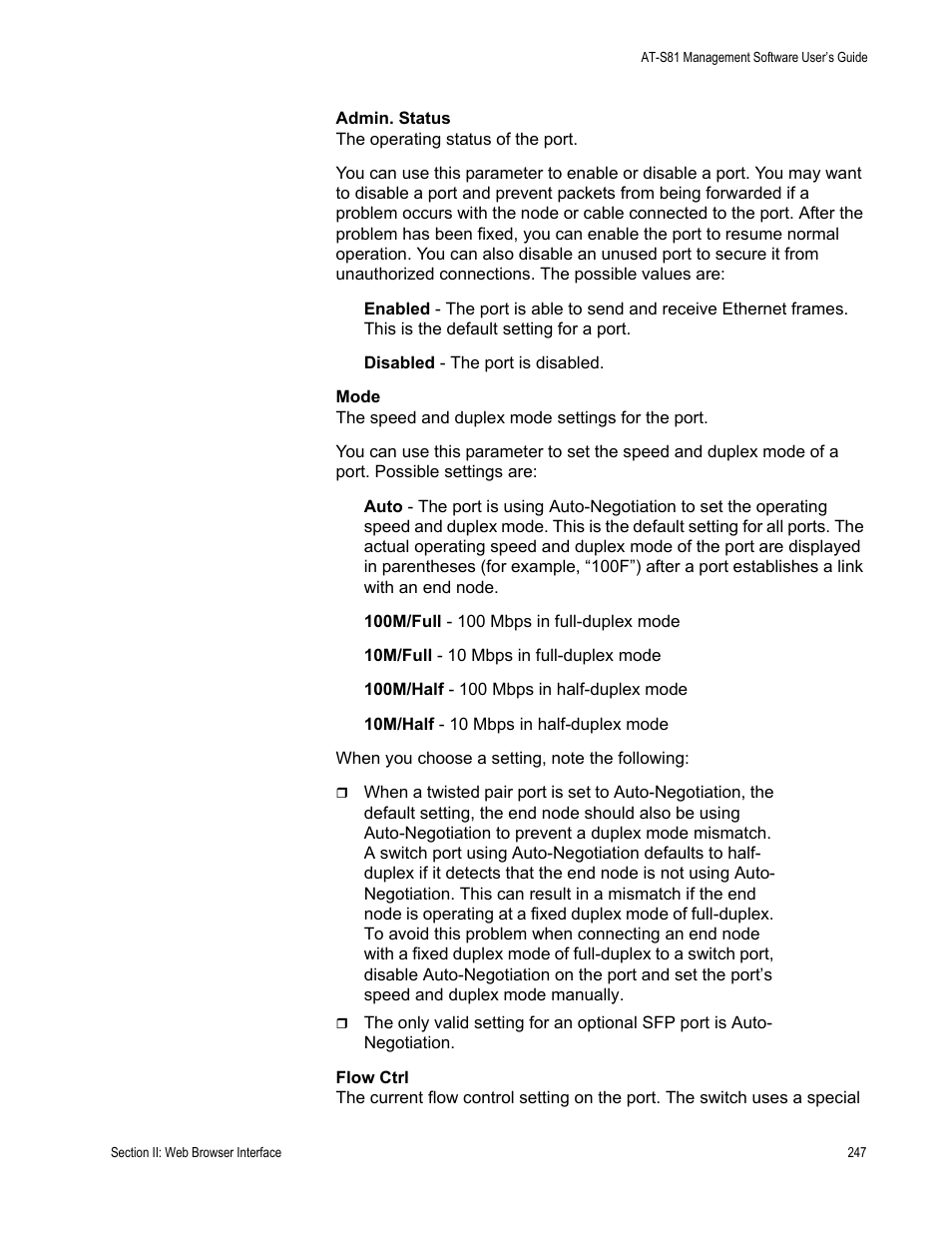 Allied Telesis AT 8000/8POE User Manual | Page 247 / 360