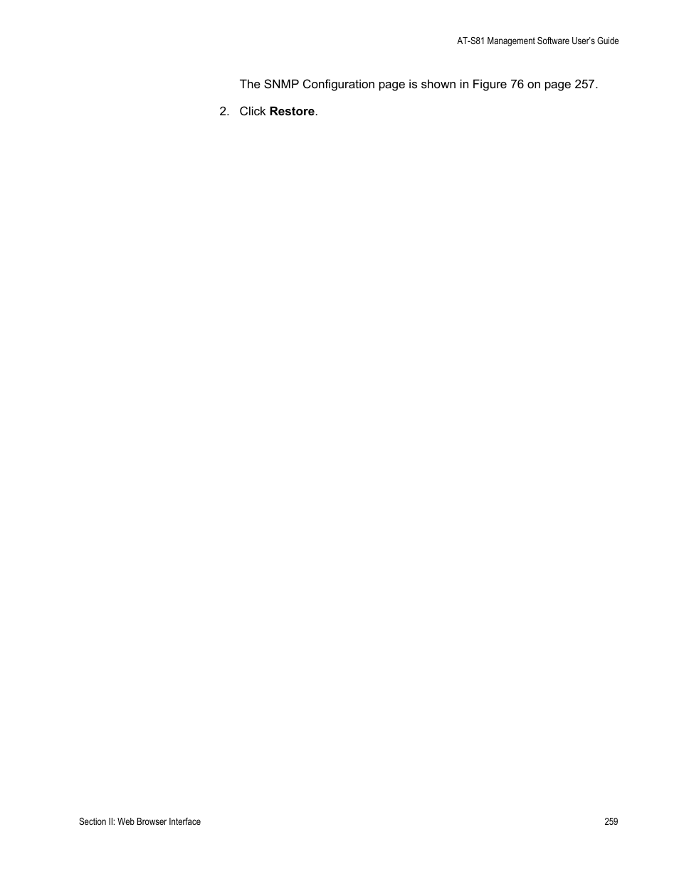 Allied Telesis AT 8000/8POE User Manual | Page 259 / 360
