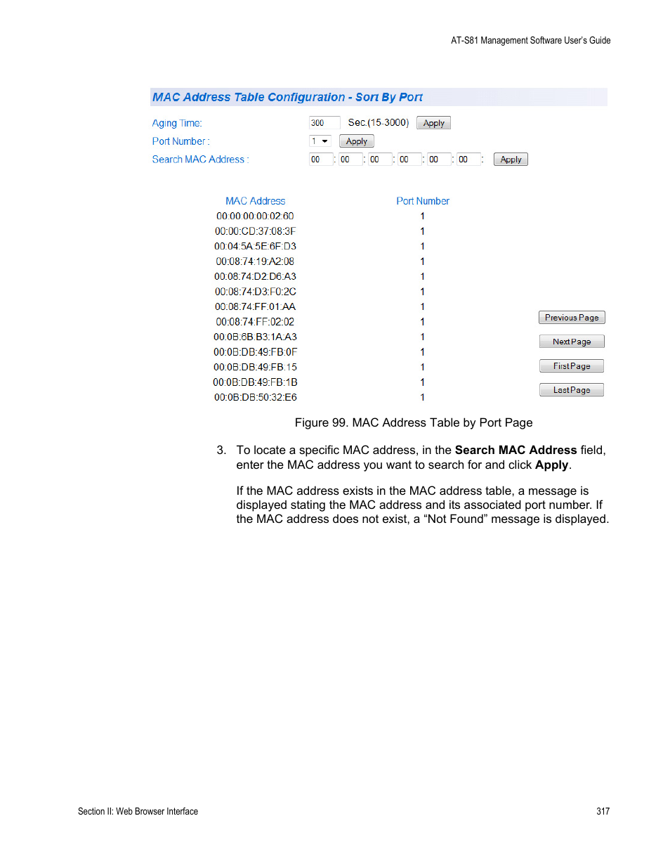 Allied Telesis AT 8000/8POE User Manual | Page 317 / 360
