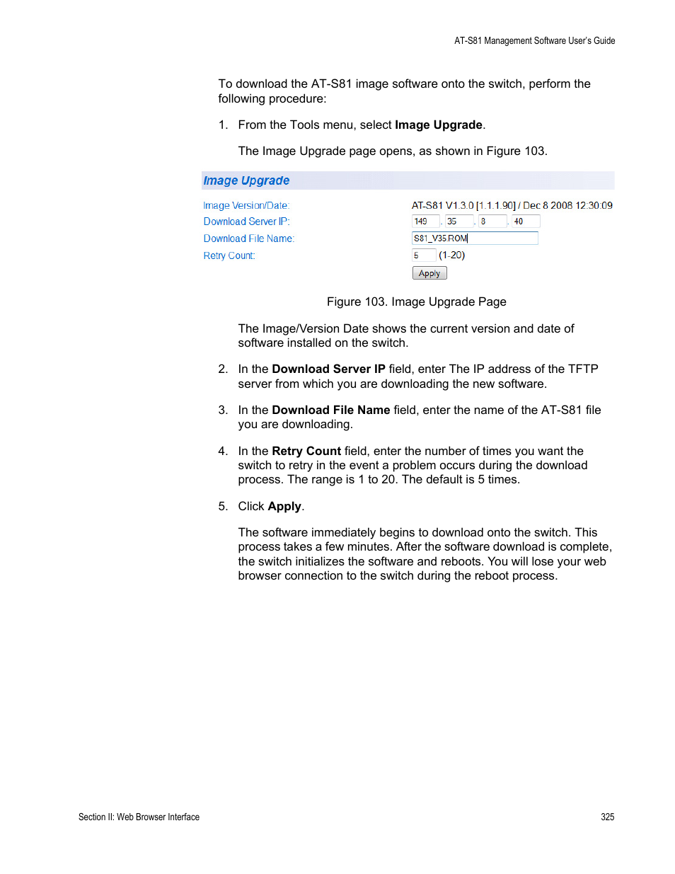 Allied Telesis AT 8000/8POE User Manual | Page 325 / 360