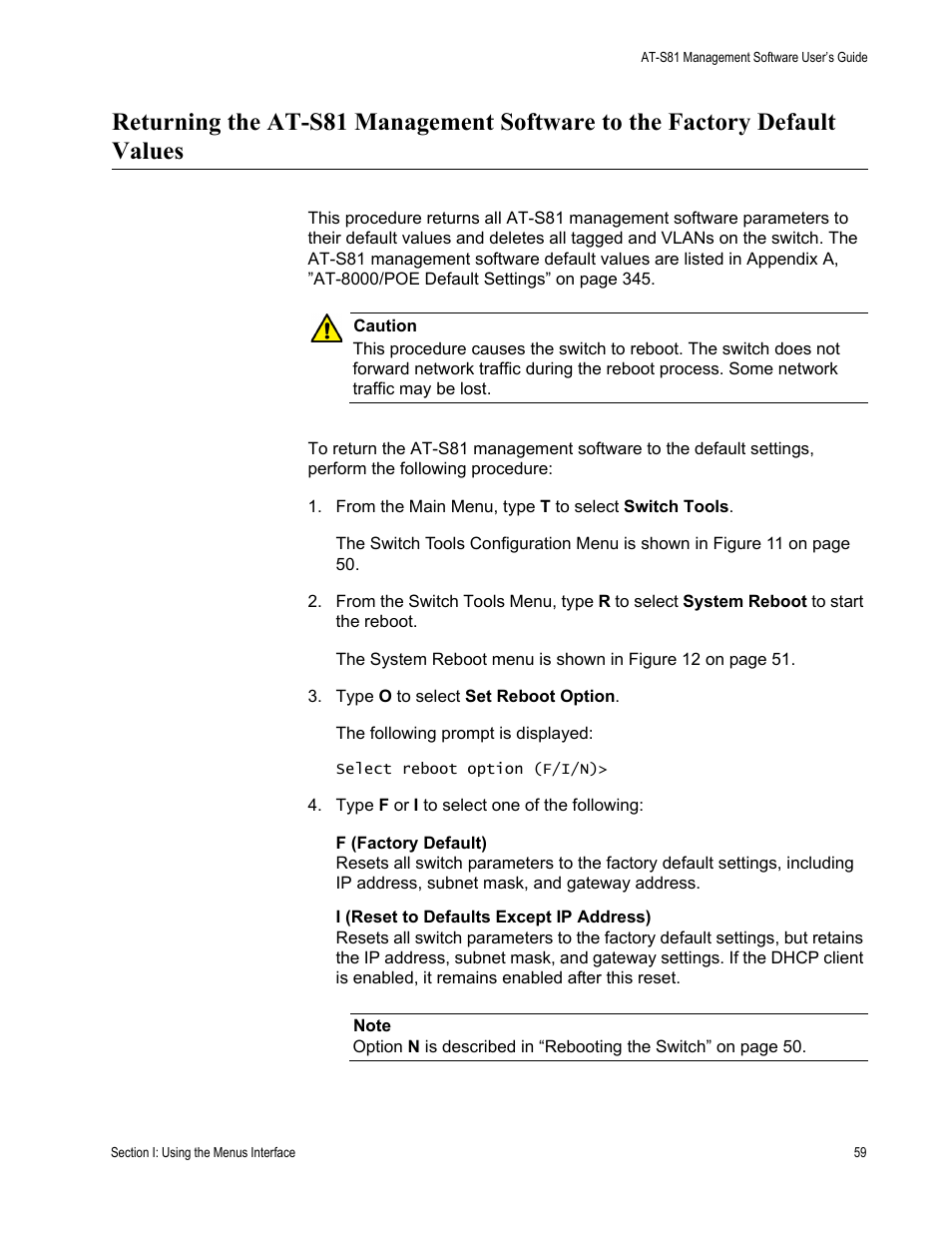Allied Telesis AT 8000/8POE User Manual | Page 59 / 360