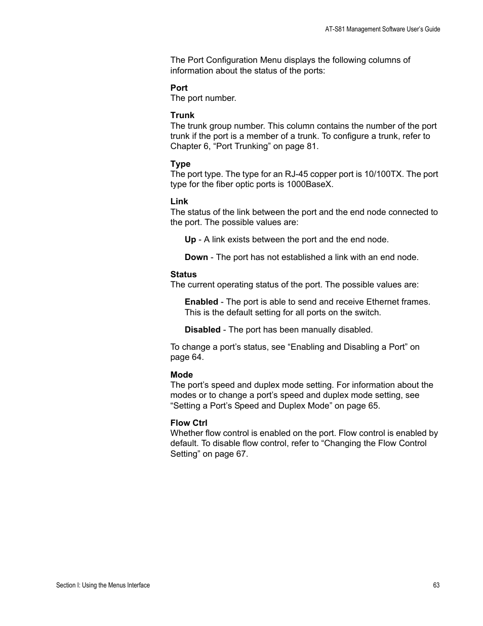 Allied Telesis AT 8000/8POE User Manual | Page 63 / 360