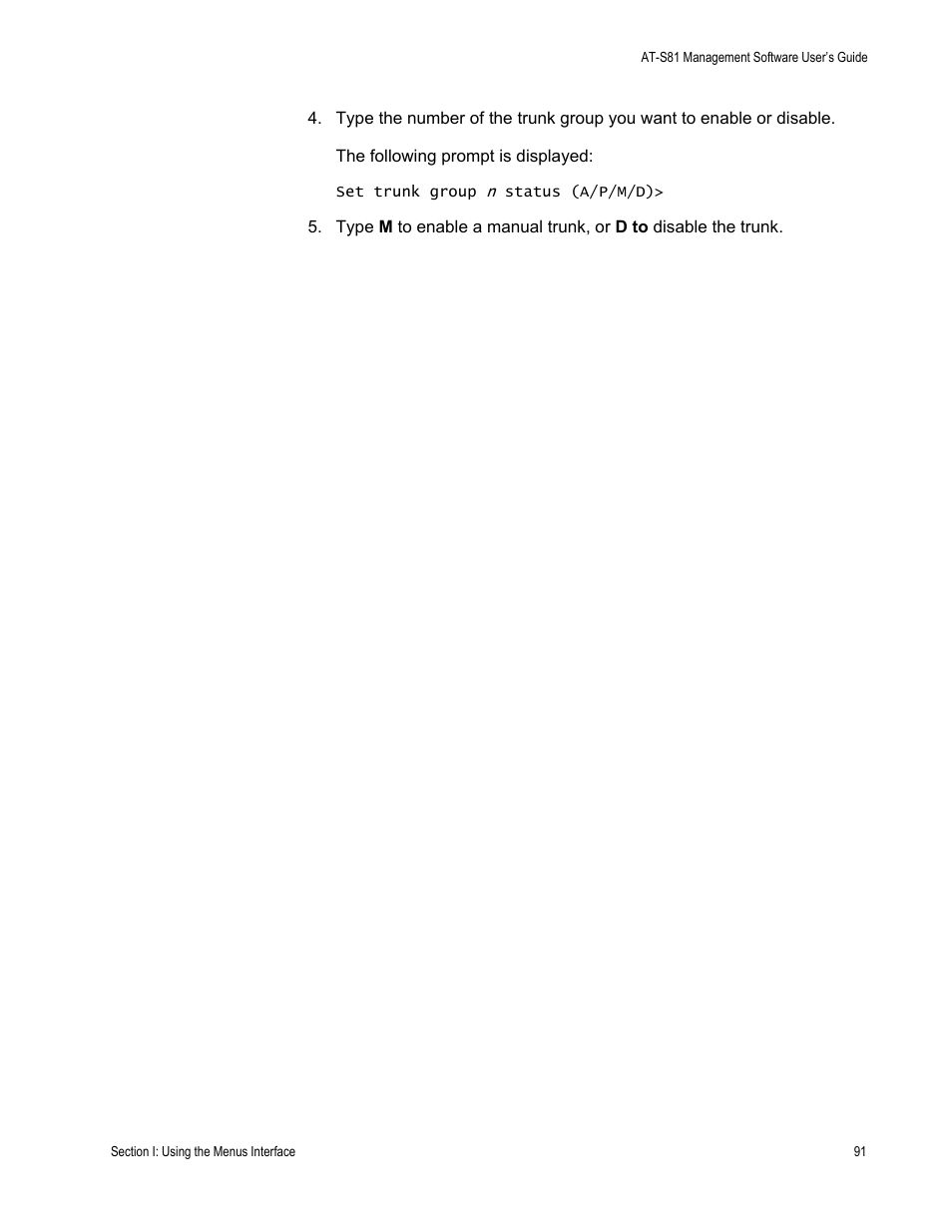 Allied Telesis AT 8000/8POE User Manual | Page 91 / 360