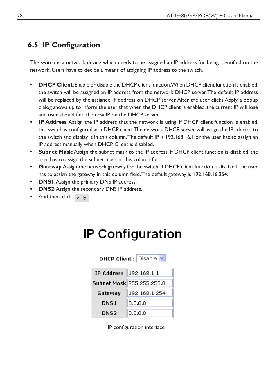 5 ip configuration | Allied Telesis AT-IFS802SP/POE User Manual | Page 32 / 105