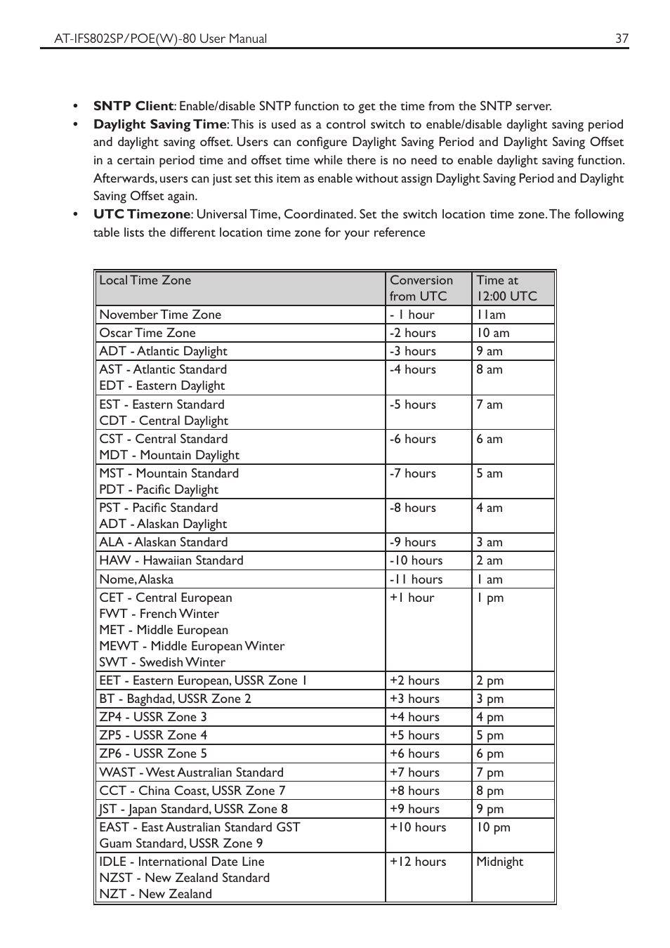 Allied Telesis AT-IFS802SP/POE User Manual | Page 41 / 105