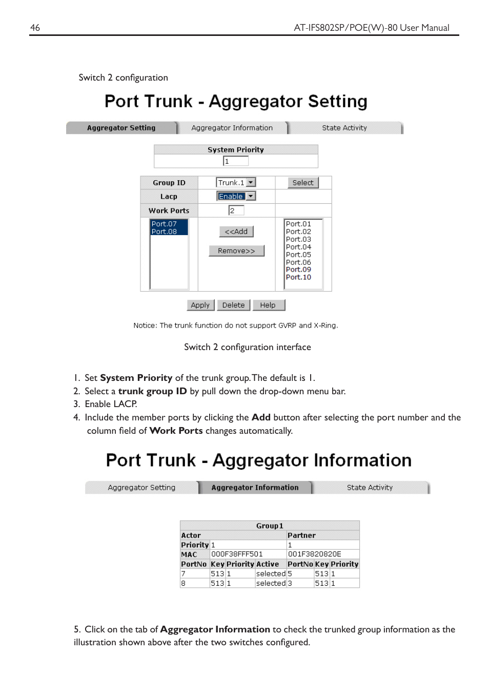Allied Telesis AT-IFS802SP/POE User Manual | Page 50 / 105