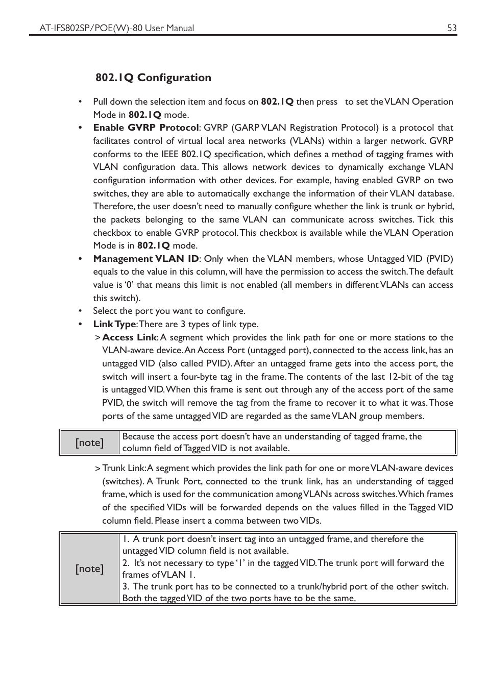 Allied Telesis AT-IFS802SP/POE User Manual | Page 57 / 105