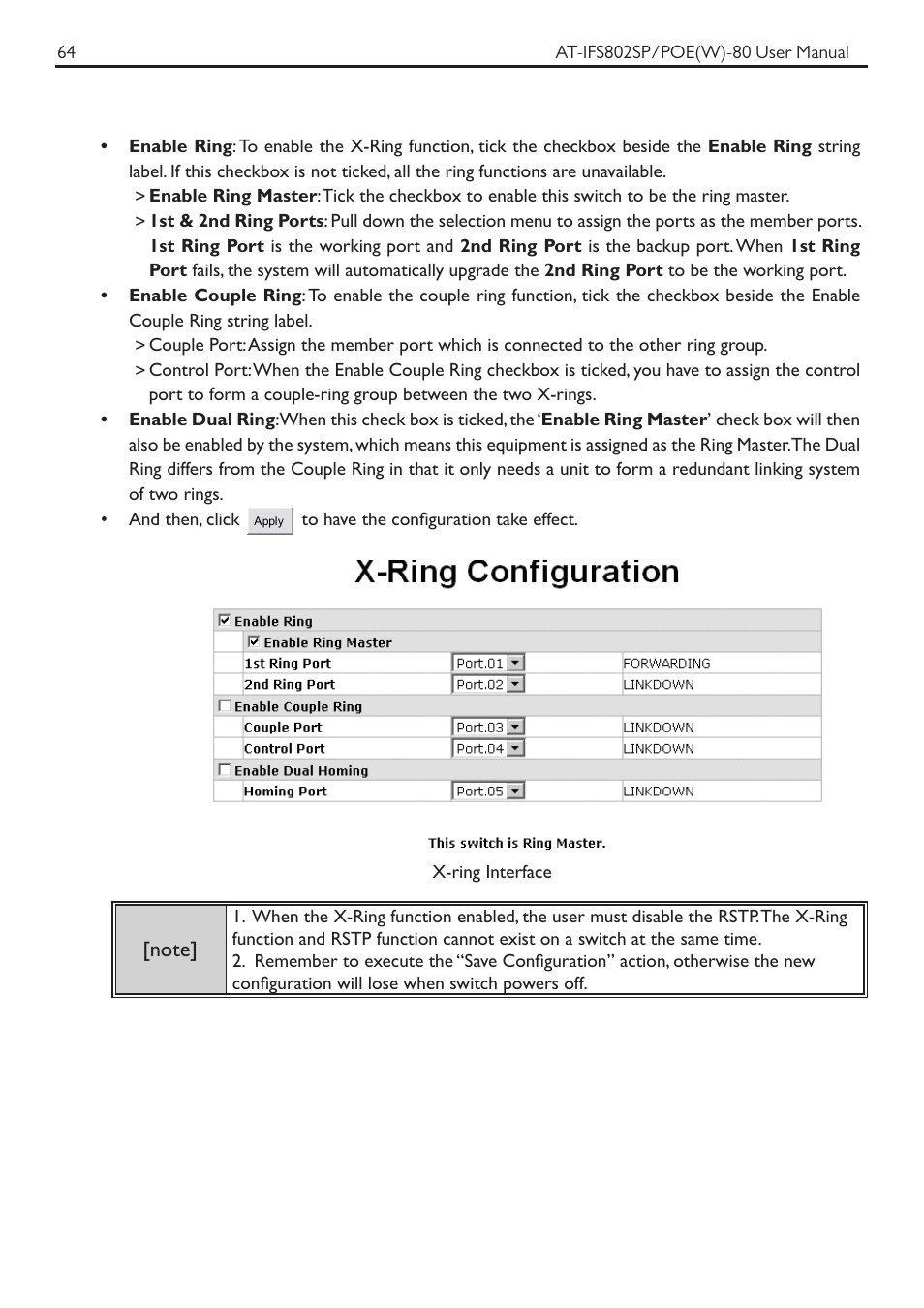Allied Telesis AT-IFS802SP/POE User Manual | Page 68 / 105