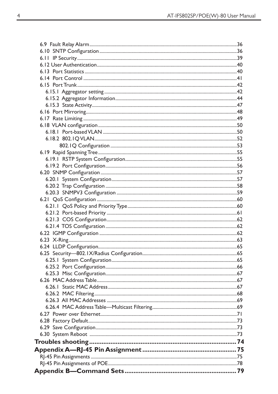 Allied Telesis AT-IFS802SP/POE User Manual | Page 8 / 105