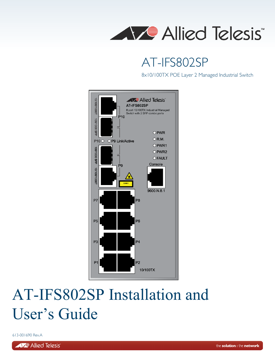 Allied Telesis AT-IFS802SP User Manual | 101 pages