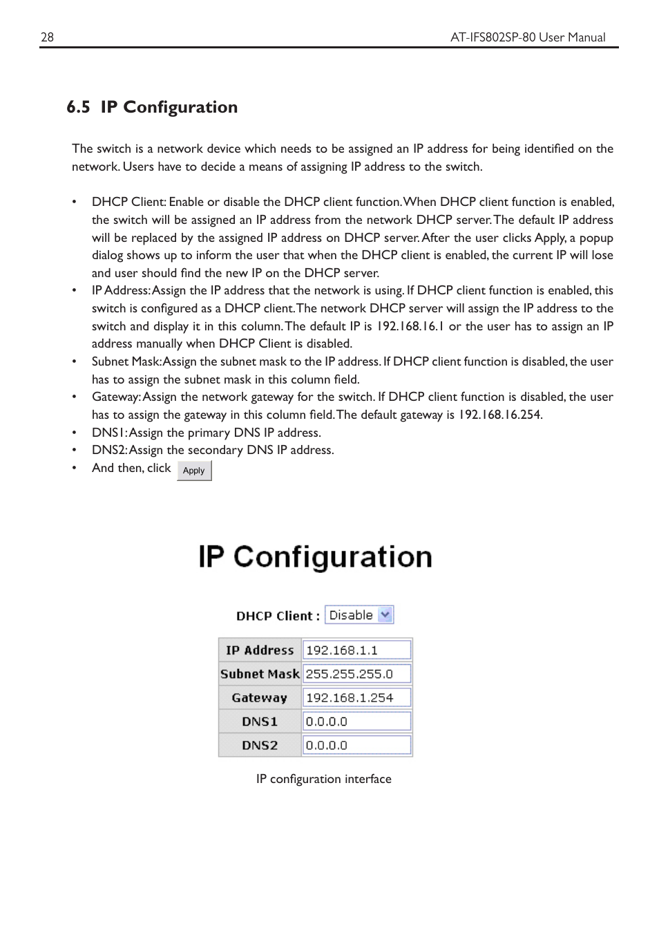 5 ip configuration | Allied Telesis AT-IFS802SP User Manual | Page 32 / 101