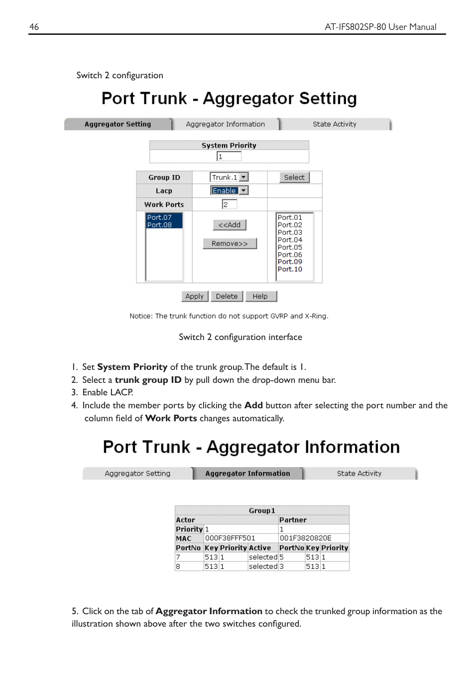 Allied Telesis AT-IFS802SP User Manual | Page 50 / 101