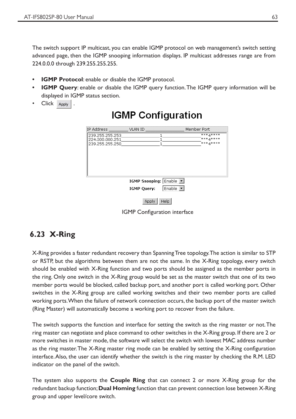 23 x-ring | Allied Telesis AT-IFS802SP User Manual | Page 67 / 101
