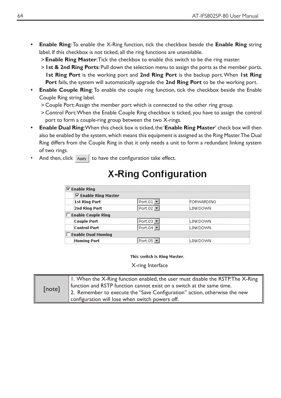 Allied Telesis AT-IFS802SP User Manual | Page 68 / 101