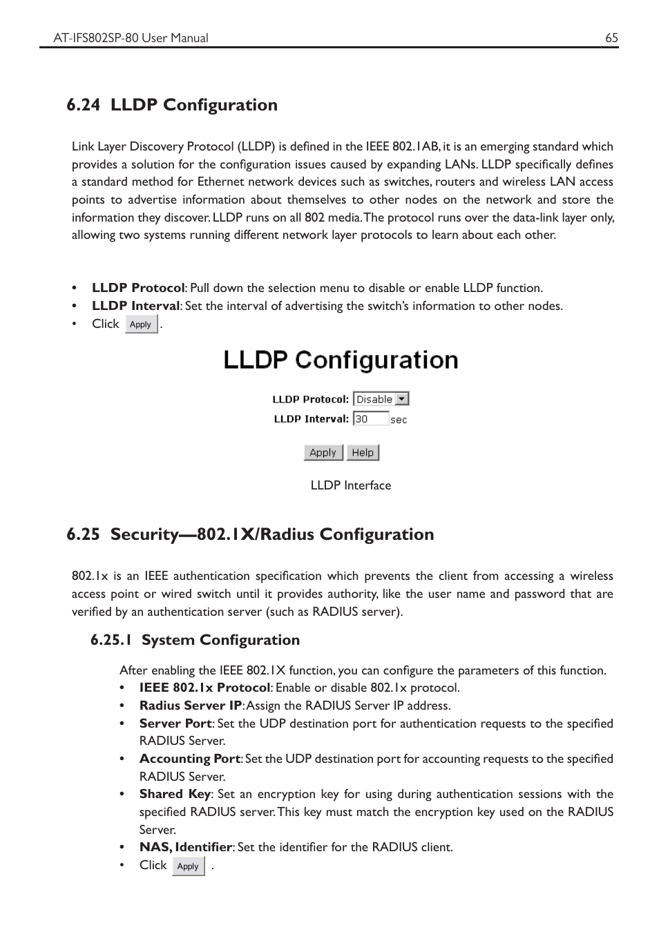 24 lldp configuration | Allied Telesis AT-IFS802SP User Manual | Page 69 / 101