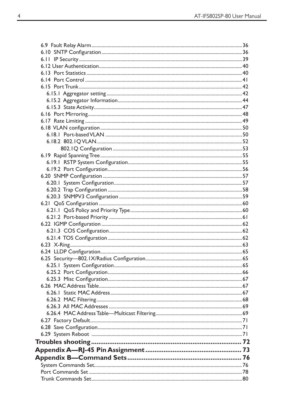 Allied Telesis AT-IFS802SP User Manual | Page 8 / 101