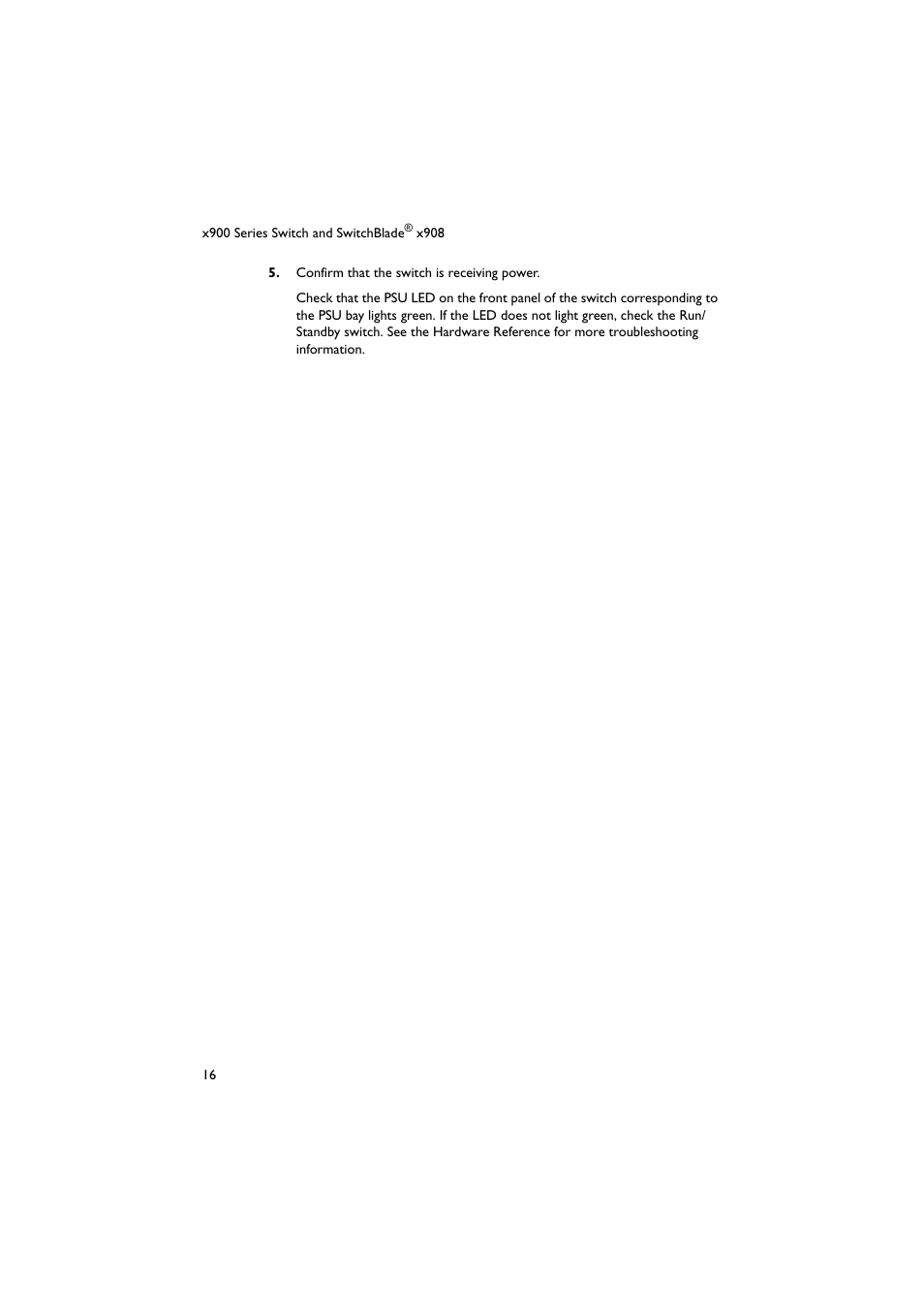 Allied Telesis x900 Series Switch and SwitchBlade x908 User Manual | Page 17 / 55