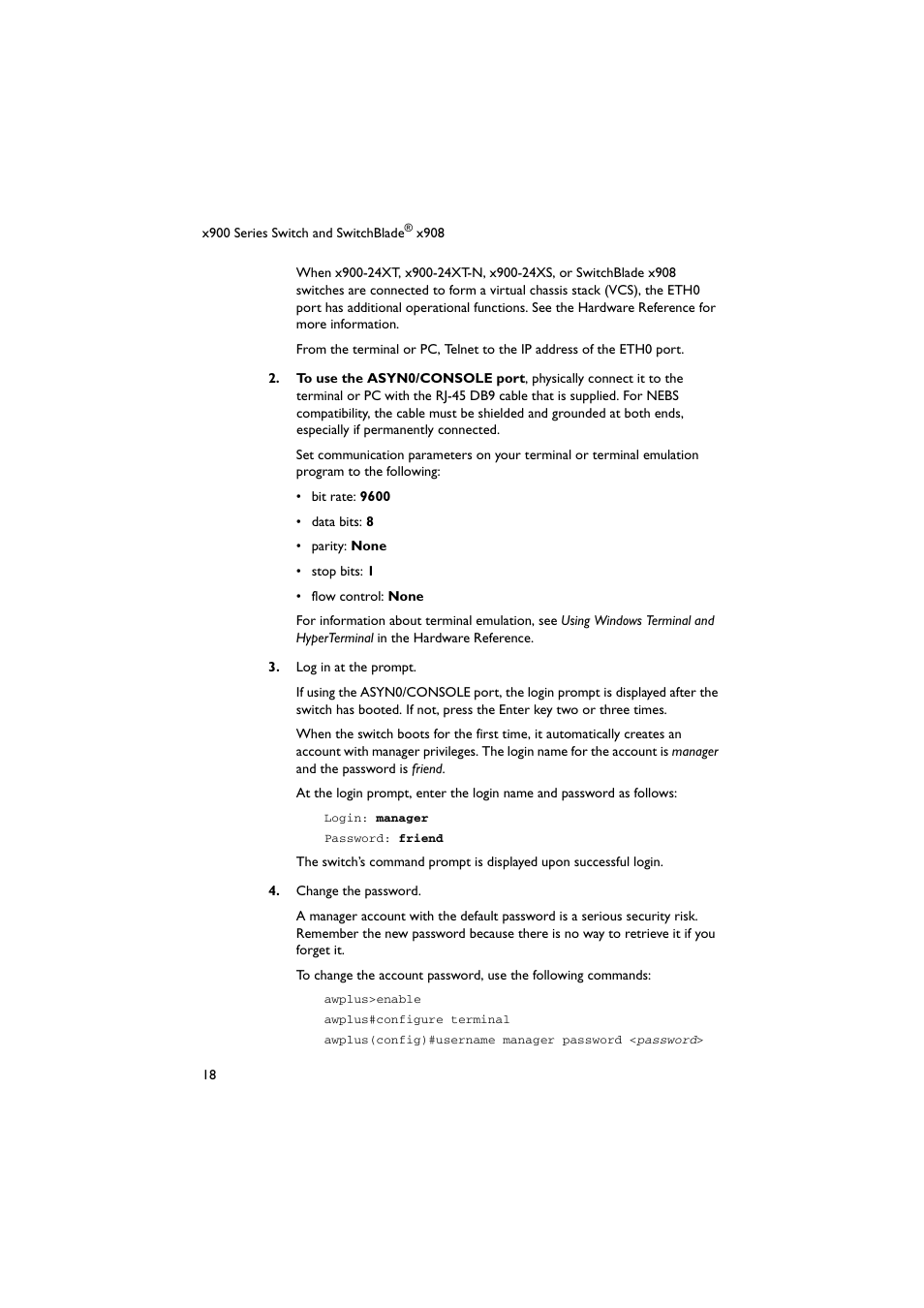 Allied Telesis x900 Series Switch and SwitchBlade x908 User Manual | Page 19 / 55