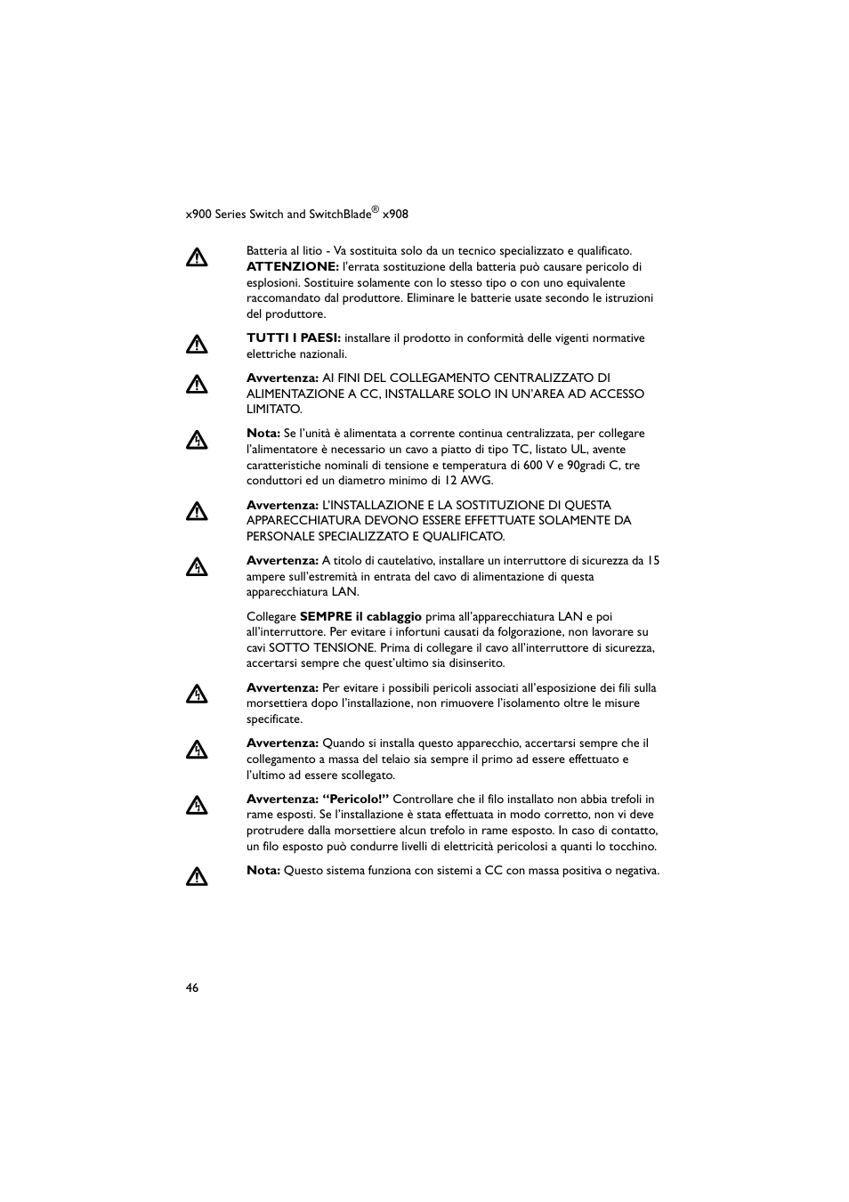 Allied Telesis x900 Series Switch and SwitchBlade x908 User Manual | Page 47 / 55