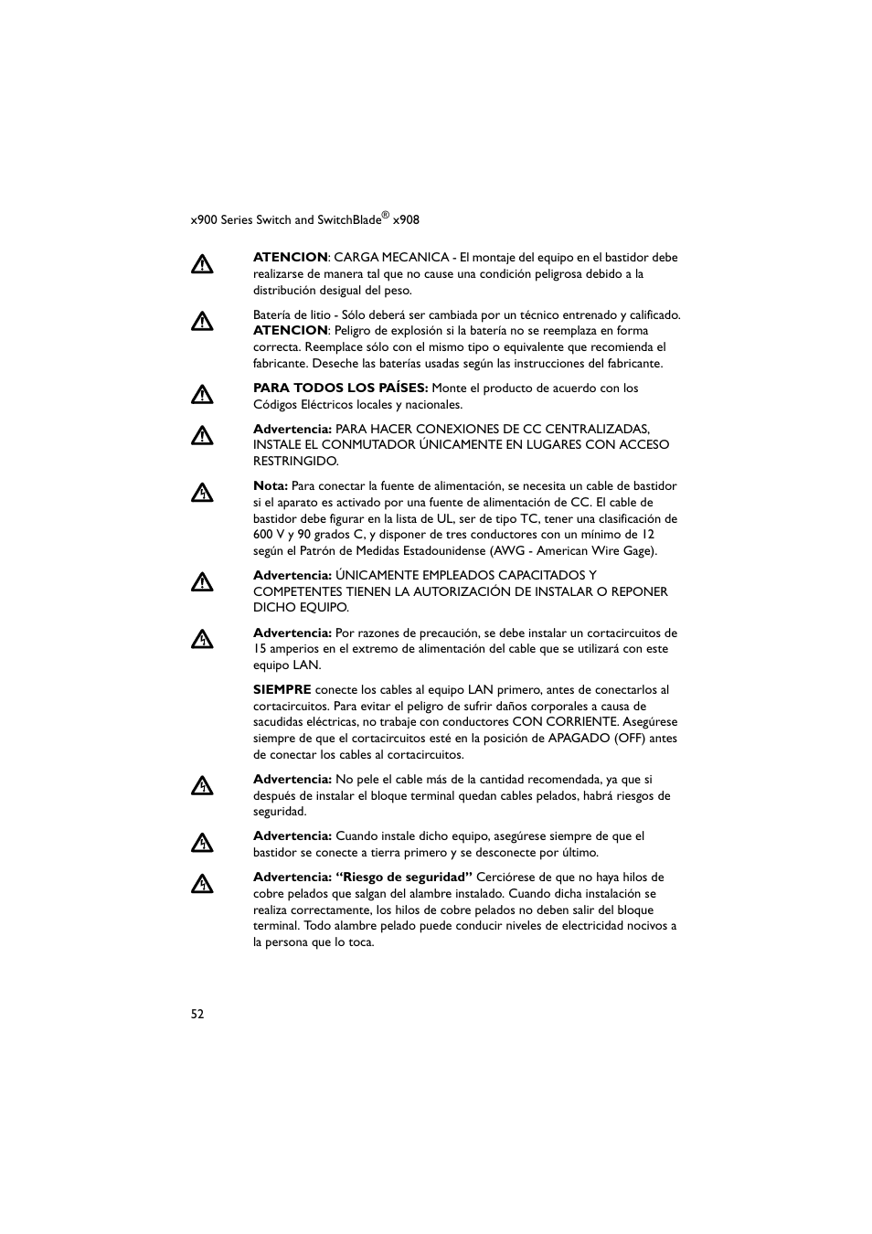Allied Telesis x900 Series Switch and SwitchBlade x908 User Manual | Page 53 / 55