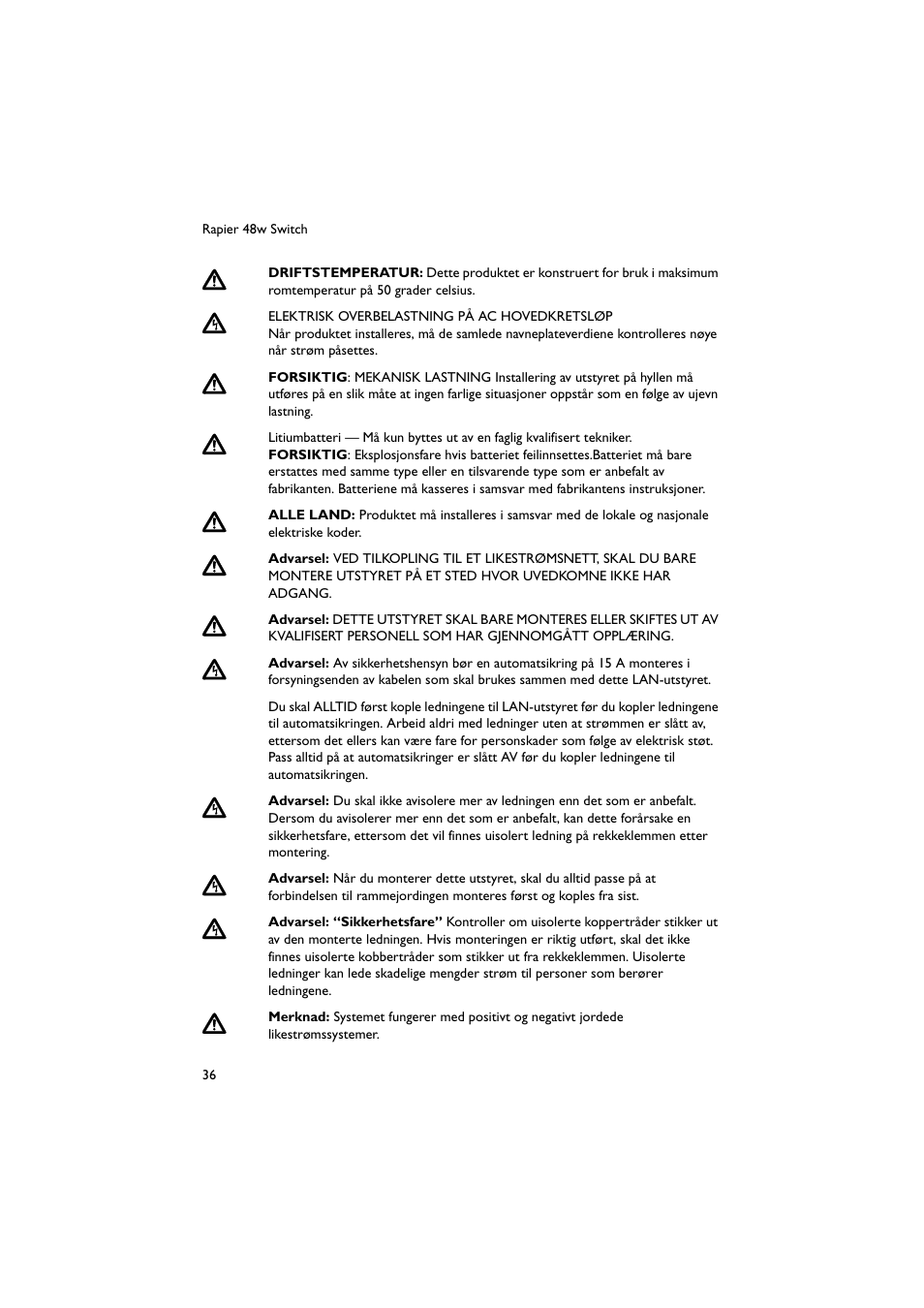 Allied Telesis Rapier 48w Switch User Manual | Page 37 / 46
