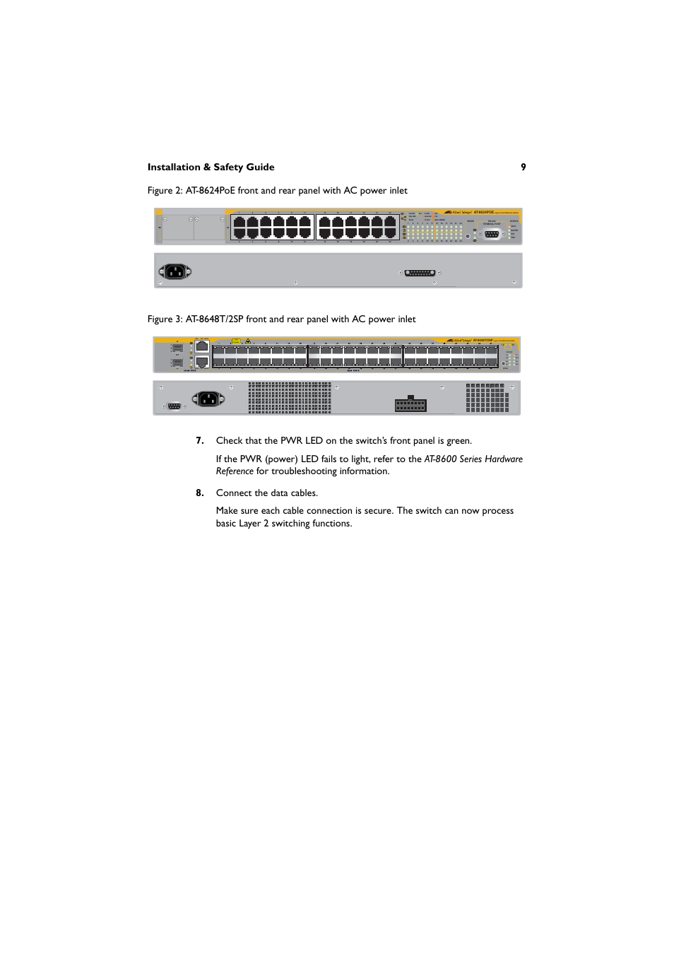 Link | Allied Telesis AT-8600 Series Switch User Manual | Page 10 / 35