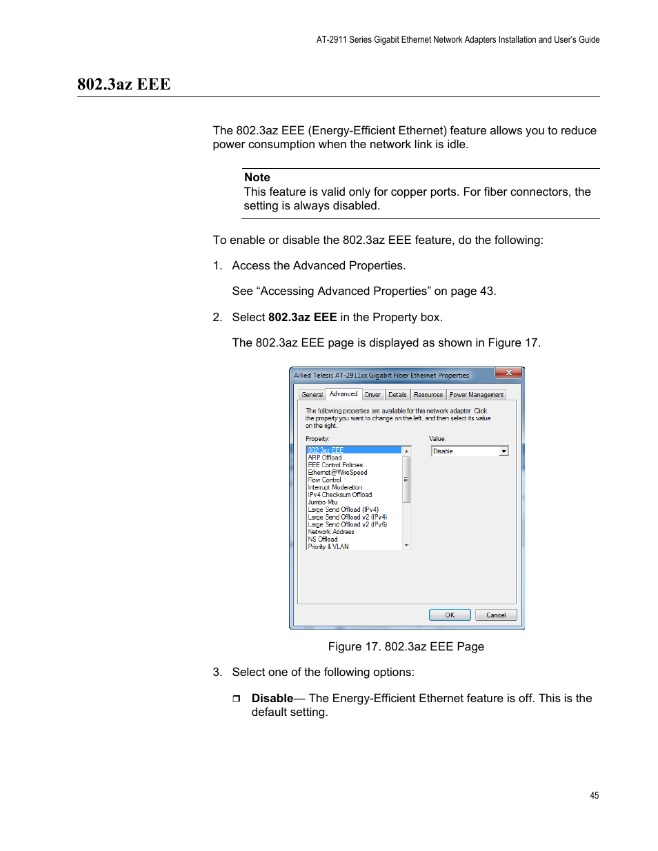 3az eee | Allied Telesis AT-2911 Series Adapters User Manual | Page 45 / 120