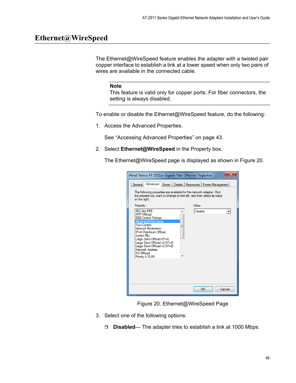 Ethernet@wirespeed | Allied Telesis AT-2911 Series Adapters User Manual | Page 49 / 120