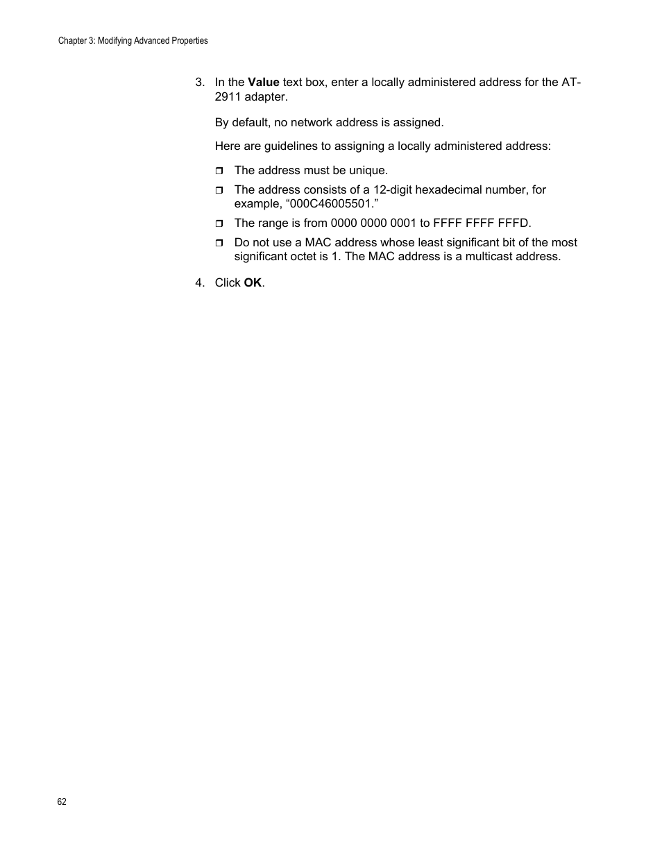 Allied Telesis AT-2911 Series Adapters User Manual | Page 62 / 120