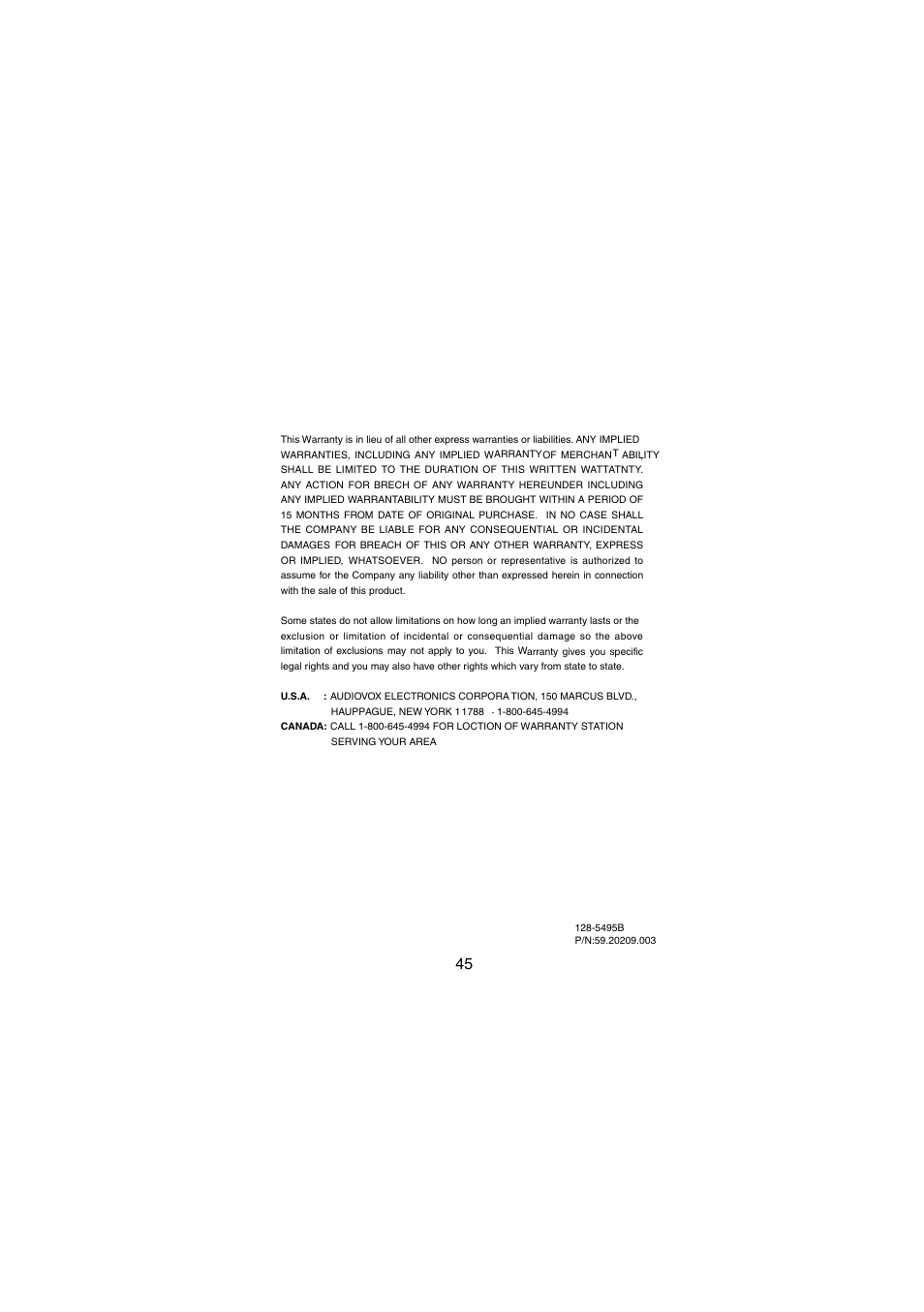 Audiovox DV 1680 User Manual | Page 46 / 48