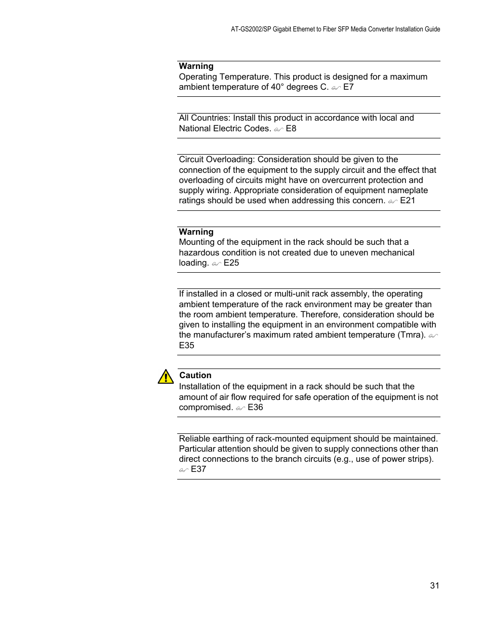 Allied Telesis AT-GS2002/SP User Manual | Page 31 / 52