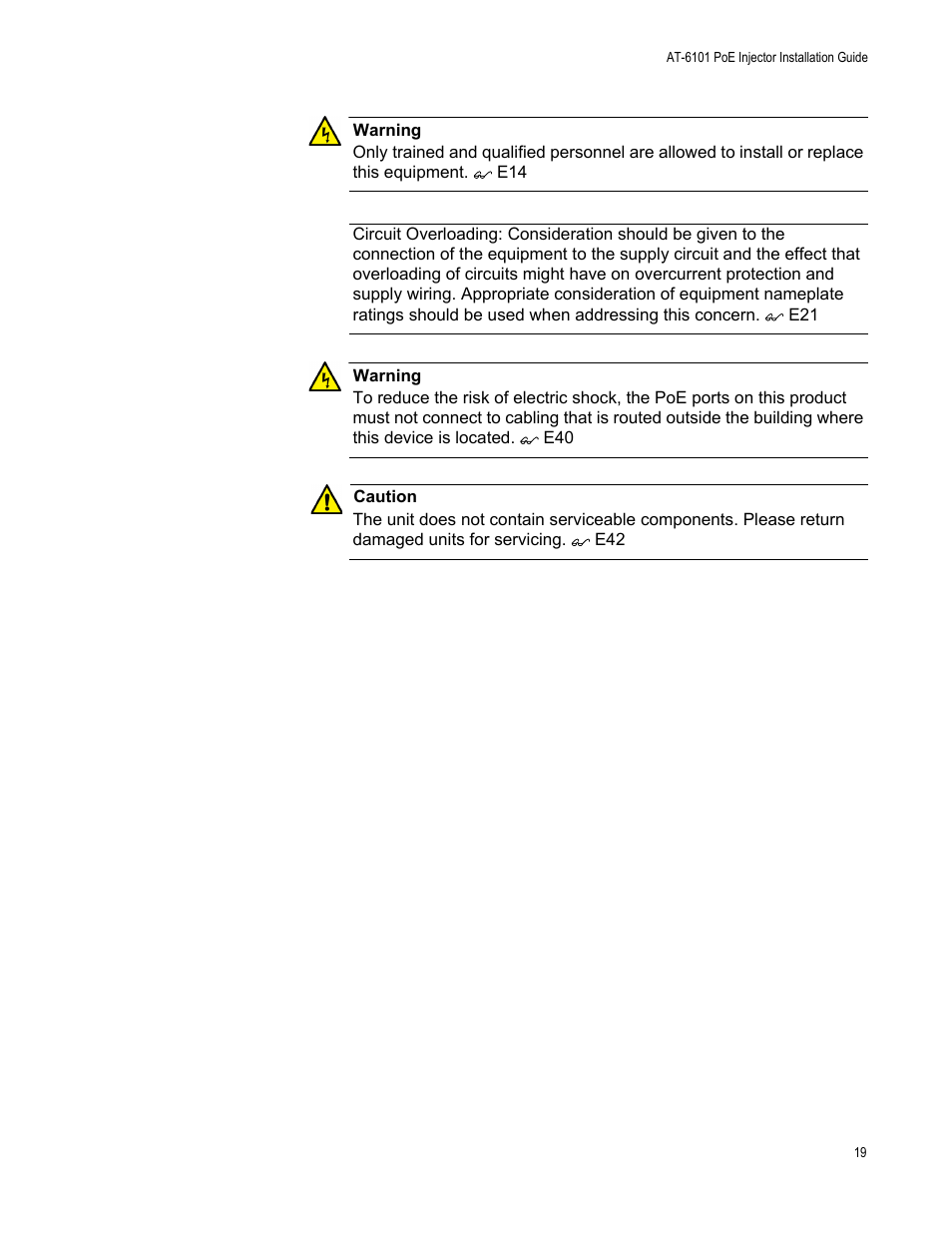 Allied Telesis AT-6101GP User Manual | Page 23 / 34