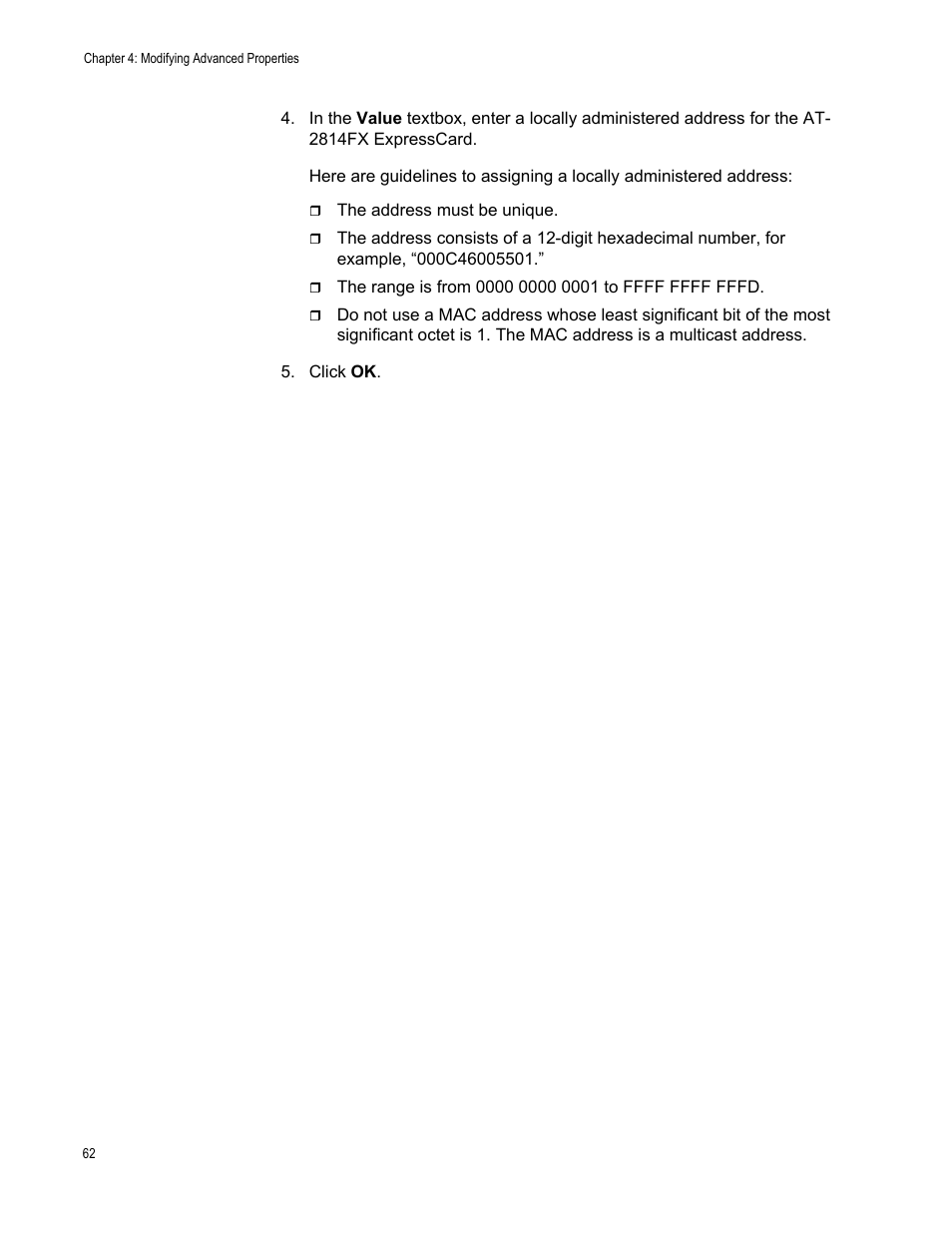 Allied Telesis AT-2814FX User Manual | Page 62 / 86