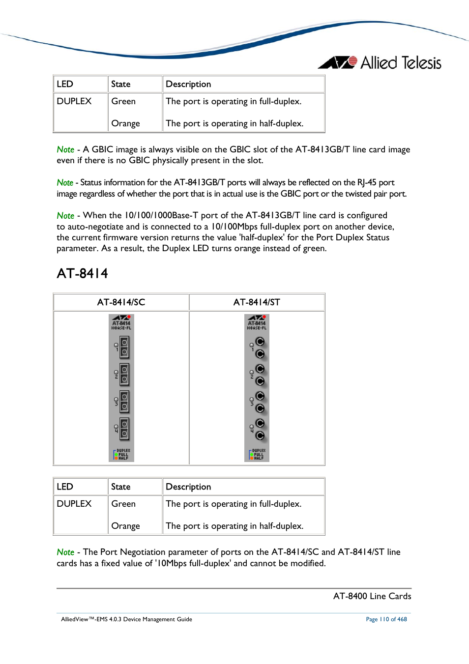 At-8414 | Allied Telesis AlliedView-EMS 4.0.3 Device-Management User Manual | Page 110 / 468