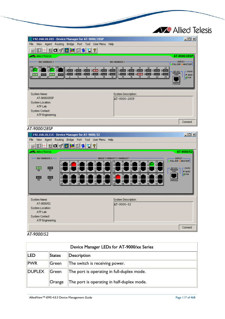 Allied Telesis AlliedView-EMS 4.0.3 Device-Management User Manual | Page 117 / 468