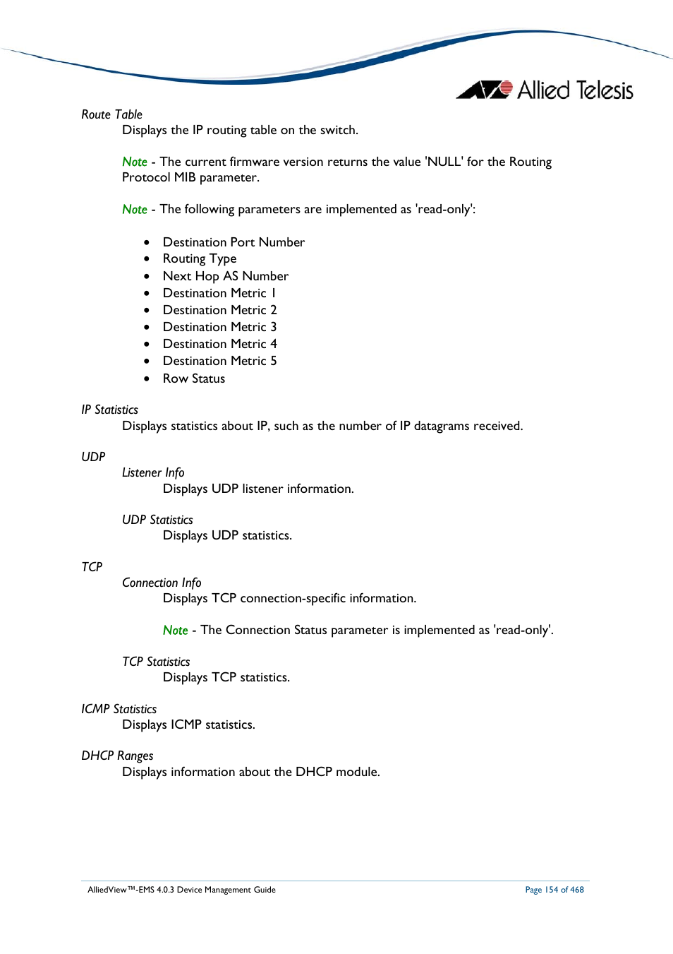 Allied Telesis AlliedView-EMS 4.0.3 Device-Management User Manual | Page 154 / 468