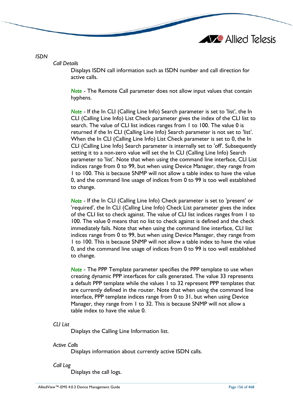 Allied Telesis AlliedView-EMS 4.0.3 Device-Management User Manual | Page 156 / 468