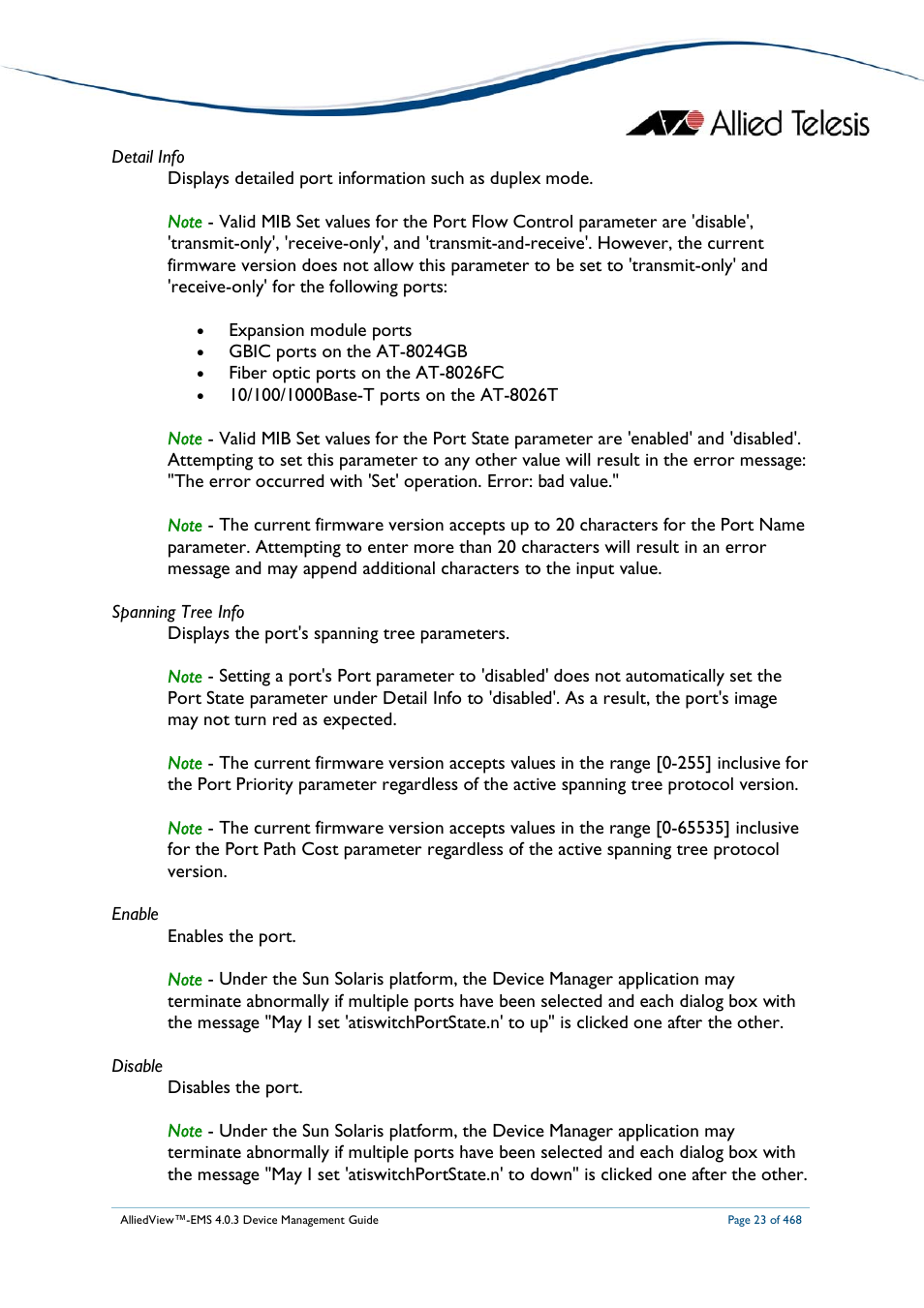 Allied Telesis AlliedView-EMS 4.0.3 Device-Management User Manual | Page 23 / 468
