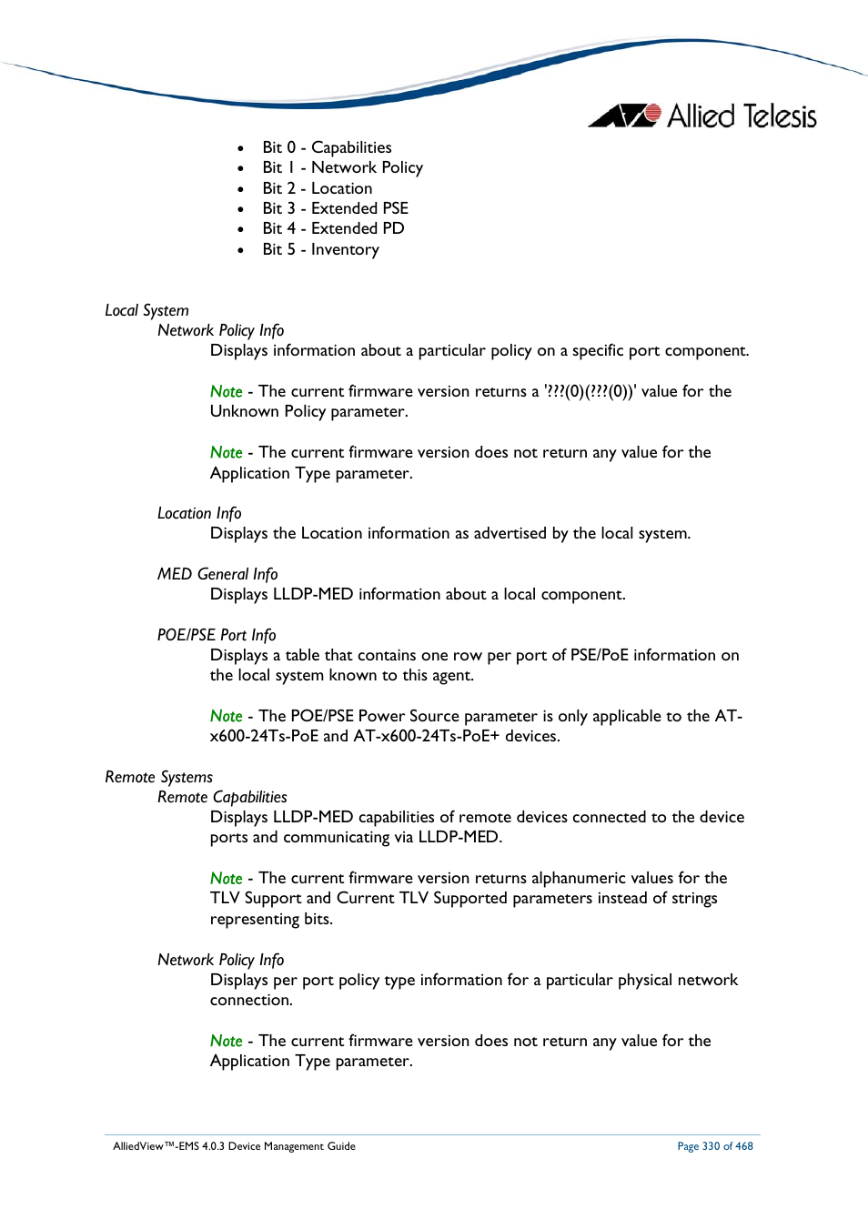 Allied Telesis AlliedView-EMS 4.0.3 Device-Management User Manual | Page 330 / 468