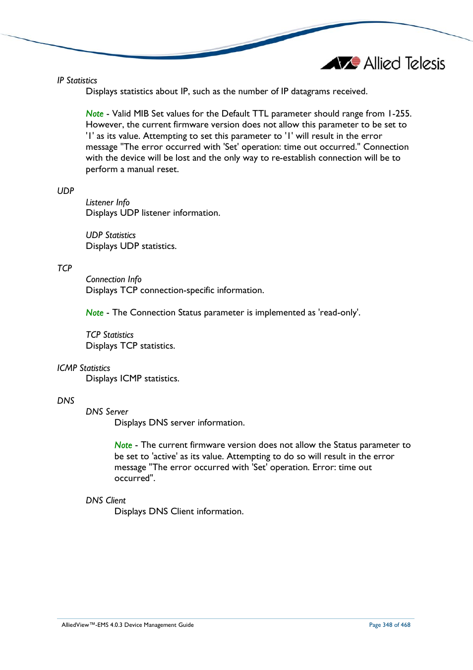 Allied Telesis AlliedView-EMS 4.0.3 Device-Management User Manual | Page 348 / 468