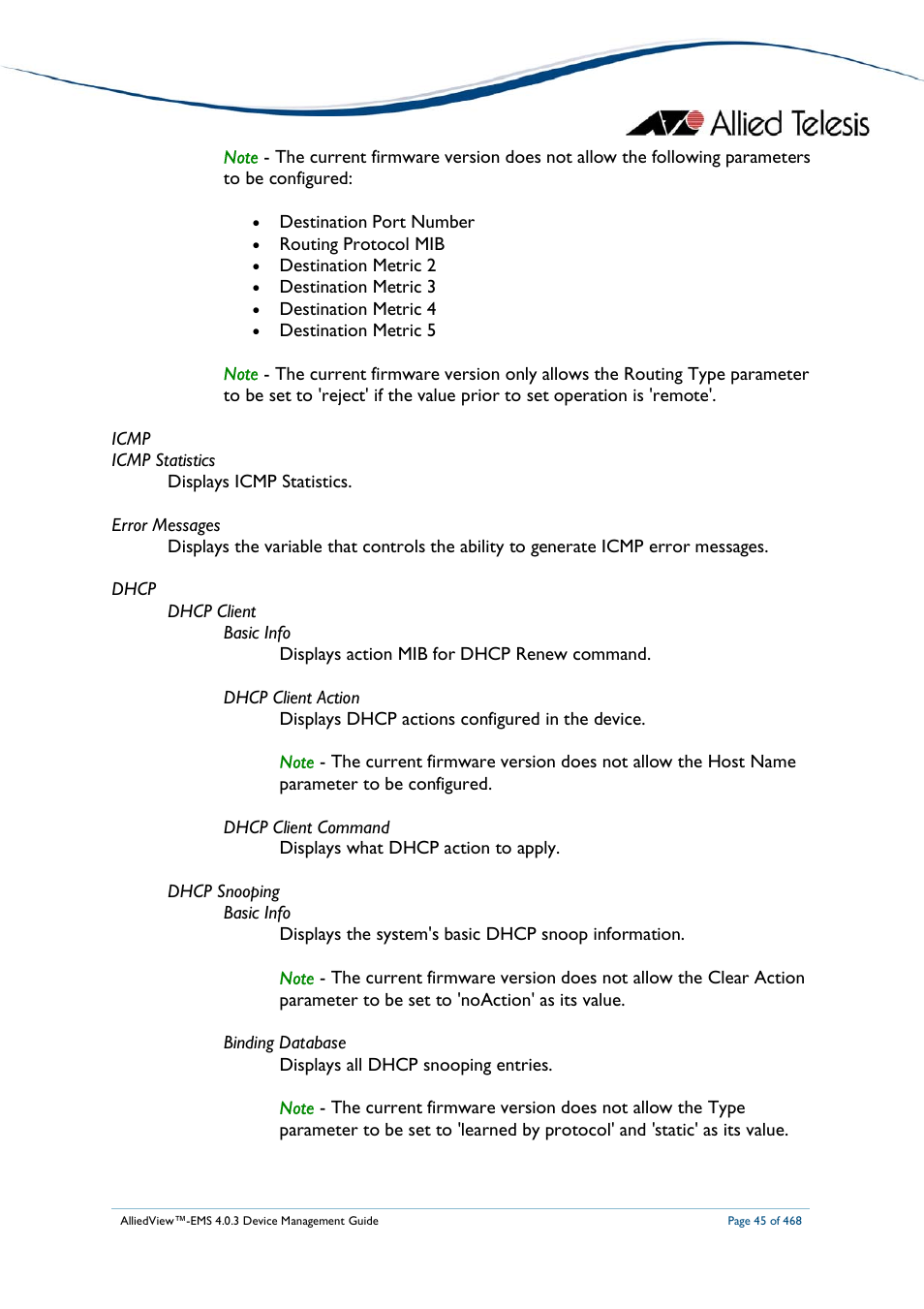 Allied Telesis AlliedView-EMS 4.0.3 Device-Management User Manual | Page 45 / 468