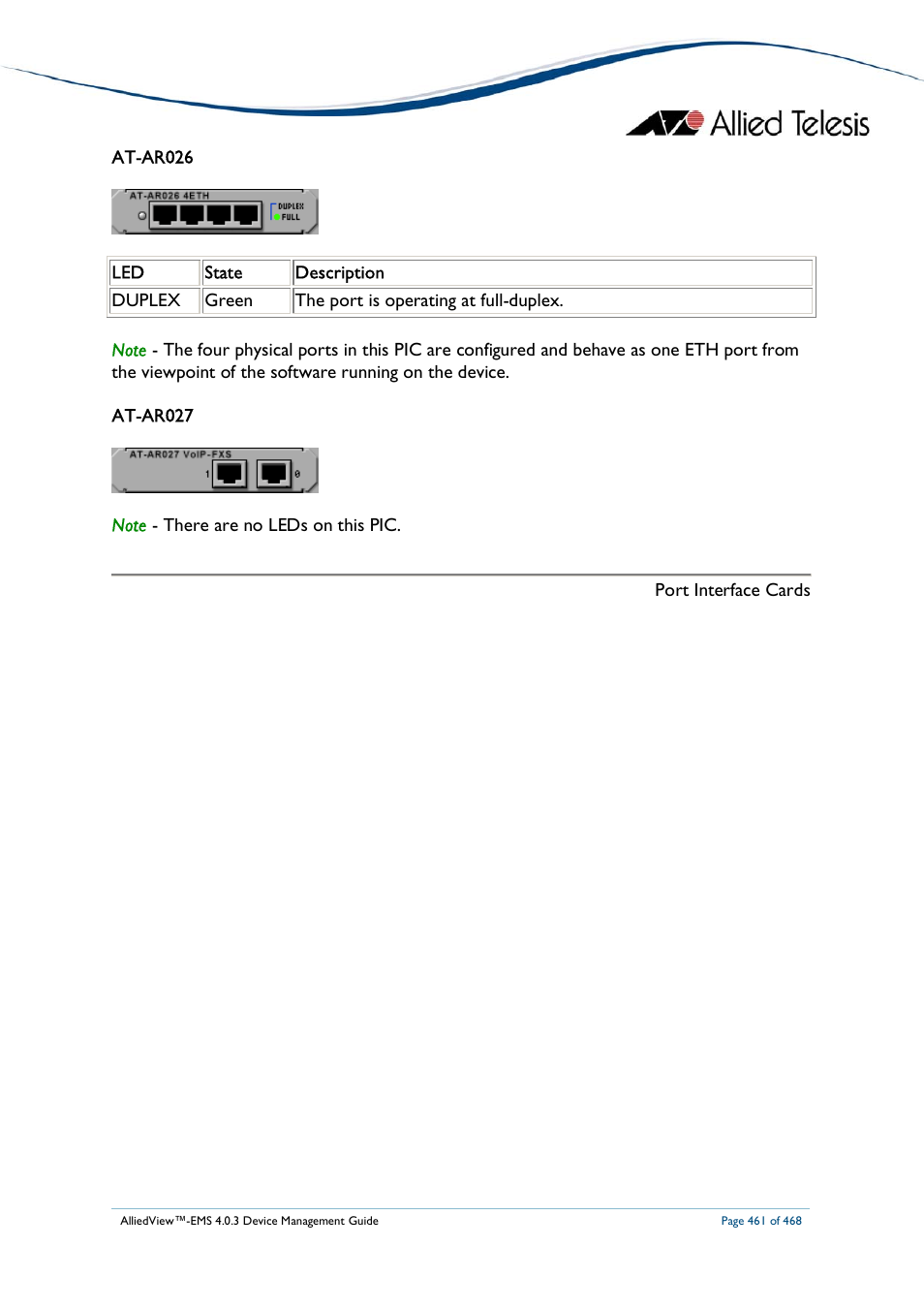 Allied Telesis AlliedView-EMS 4.0.3 Device-Management User Manual | Page 461 / 468