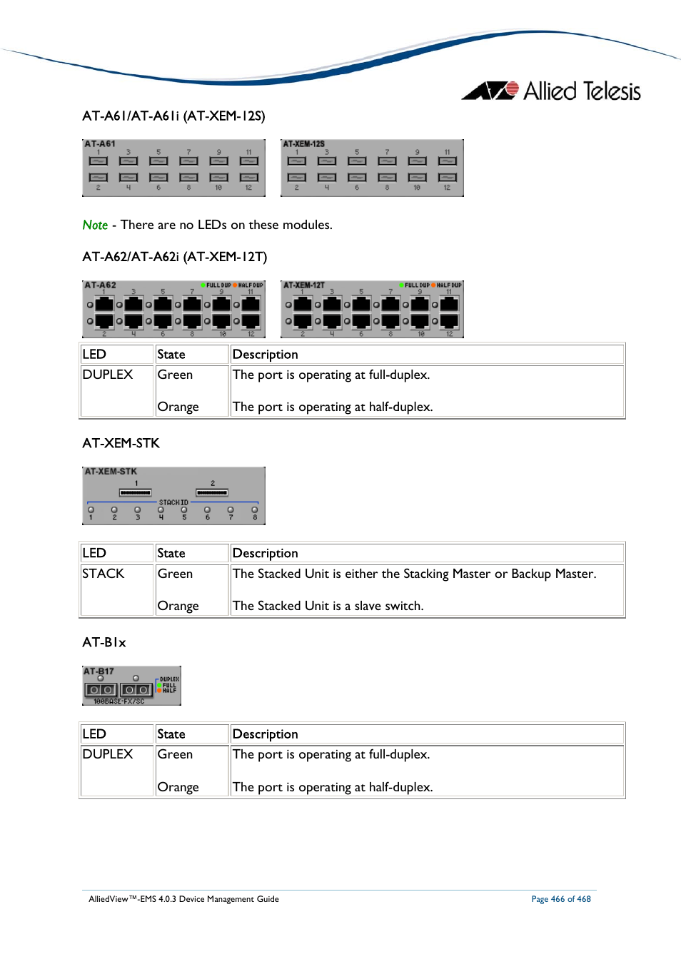 Allied Telesis AlliedView-EMS 4.0.3 Device-Management User Manual | Page 466 / 468