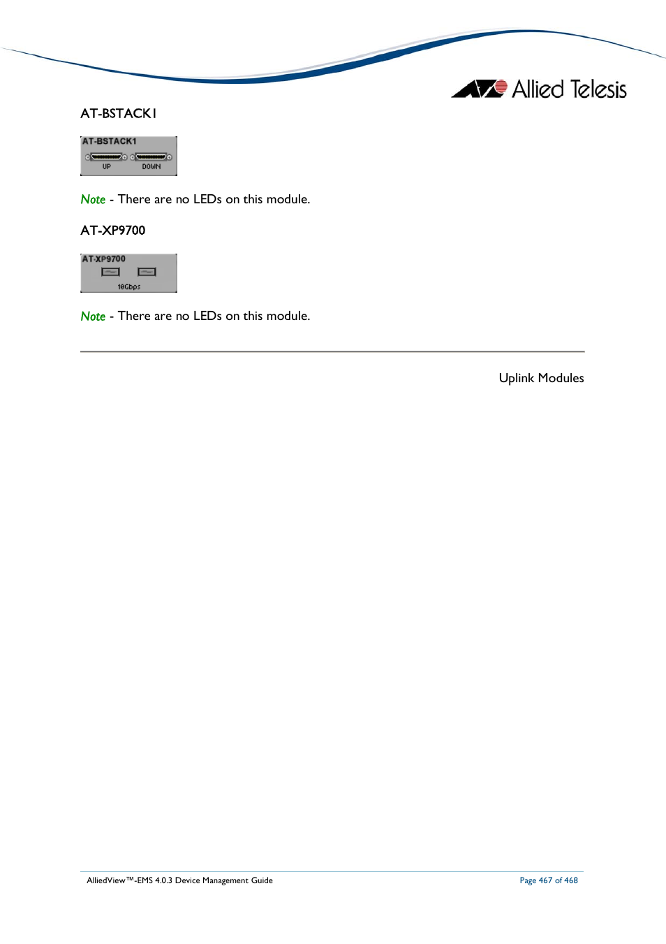 Allied Telesis AlliedView-EMS 4.0.3 Device-Management User Manual | Page 467 / 468