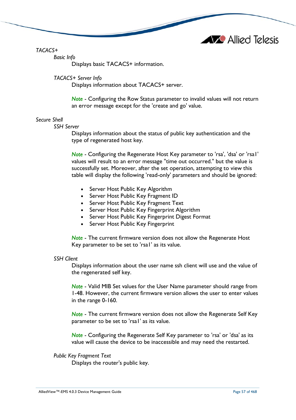 Allied Telesis AlliedView-EMS 4.0.3 Device-Management User Manual | Page 57 / 468
